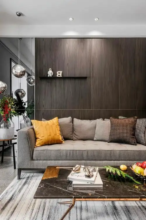 130㎡现代简约三居装修案例_效果图_土巴兔装修网