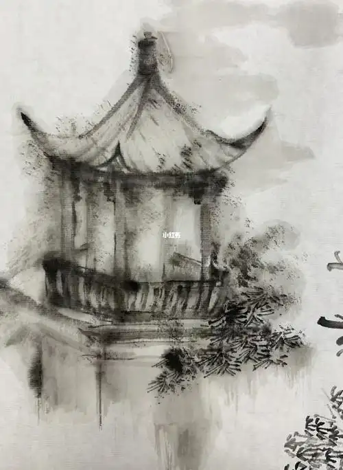 山水画教程  #国美校考  #国美考研  #建筑  #写生  #建筑手绘