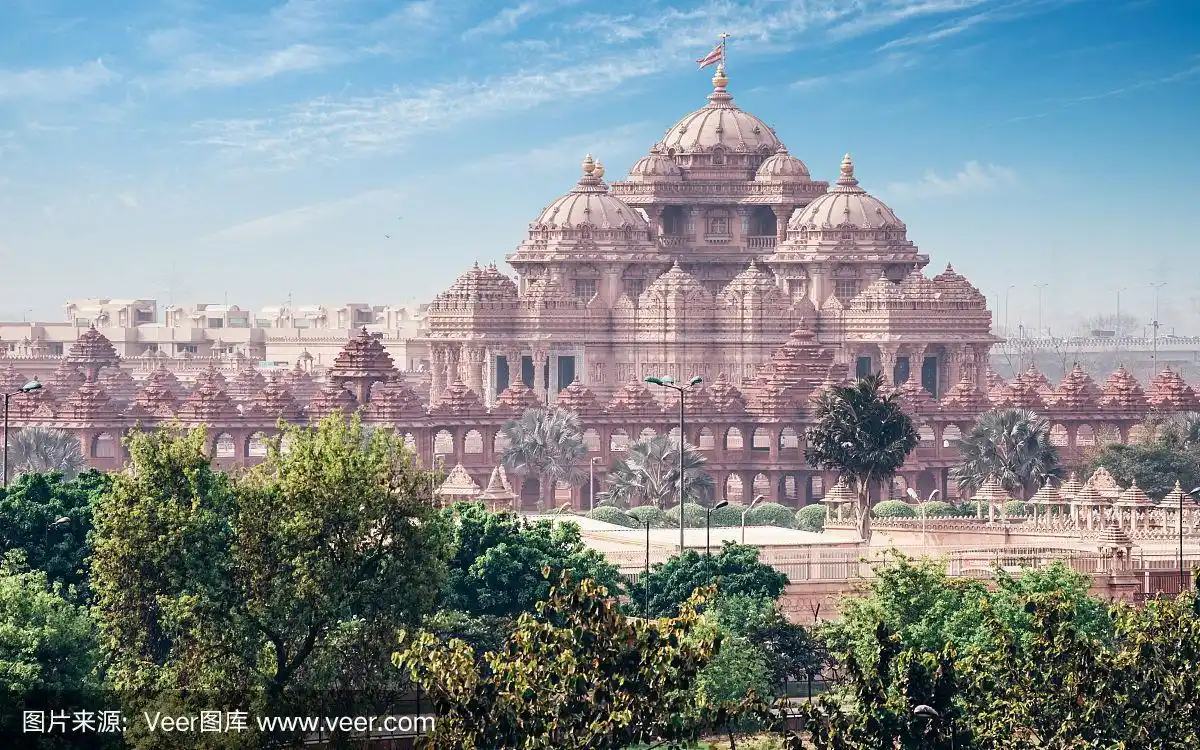 传统印度教和印度文化,灵性和建筑.印度著名的旅游景点.