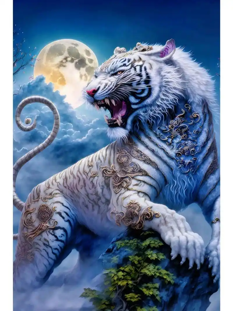 自创虎类魂兽  神圣白虎 自创魂兽 姓名:神圣白虎 等级:十二万年魂兽