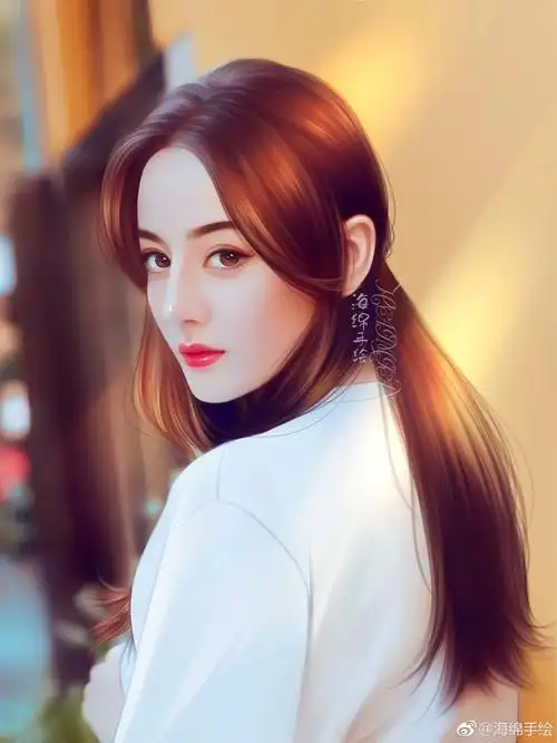 cr:海绵手绘迪丽热巴手绘动漫