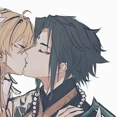 甜美幸福的原神情侣头像