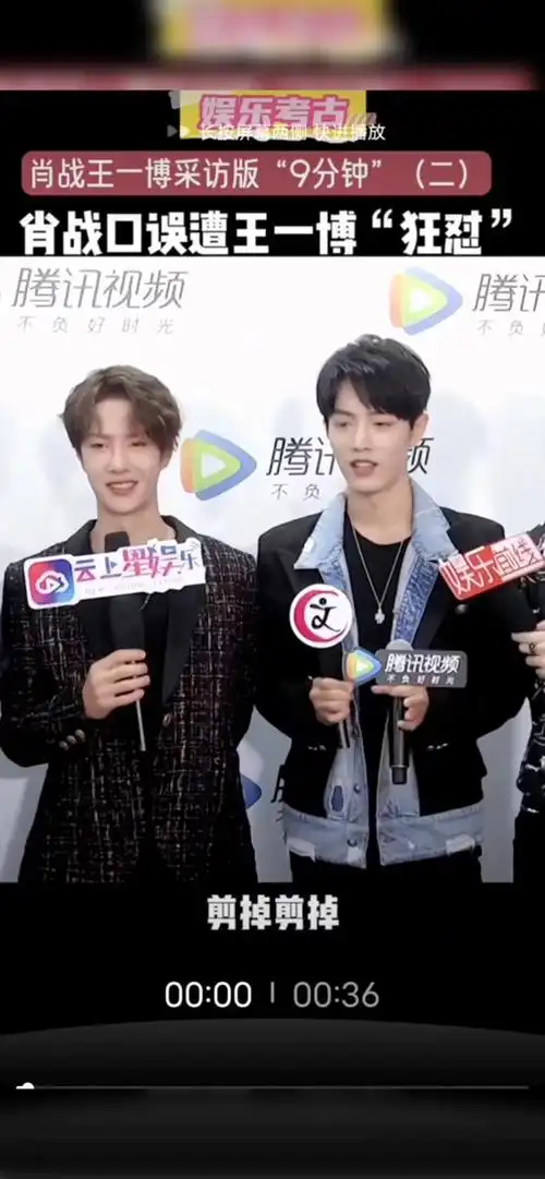 王一博肖战采访甜咸粽子 - 抖音