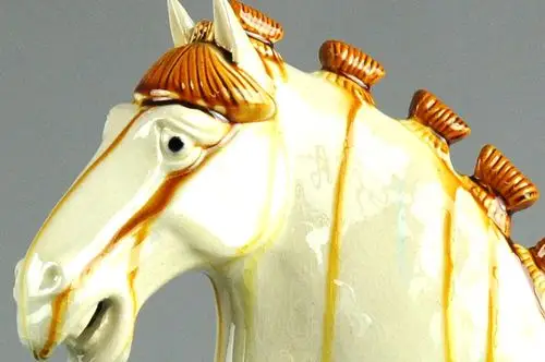 唐三彩陶瓷五花马 河南 国家级传承人高水旺