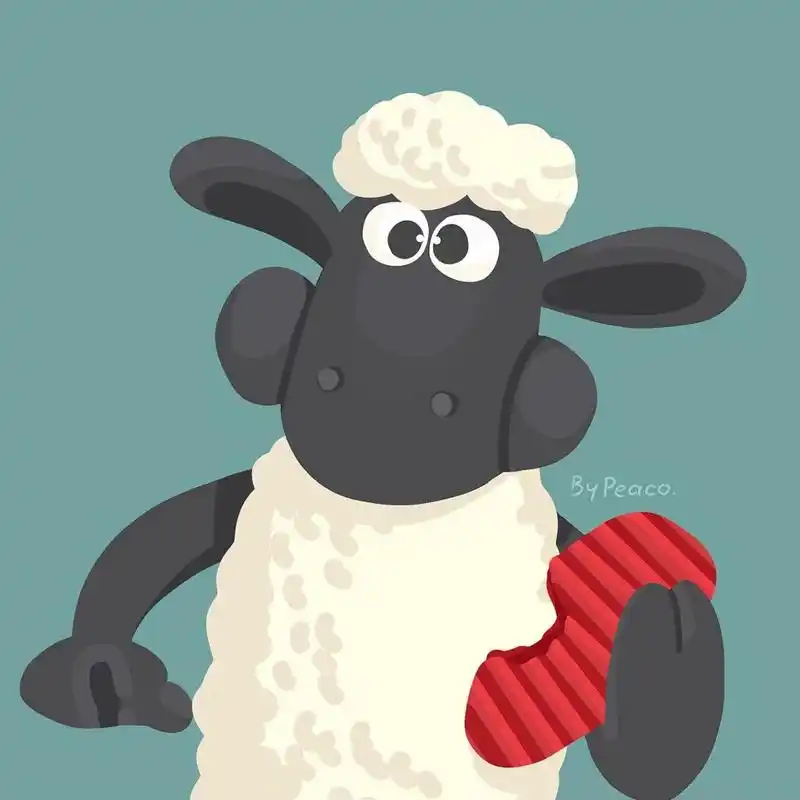 小羊肖恩 情头 原创手绘头像 二转请标明出处 禁止商用