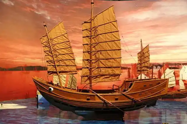 借风行船,乘风破浪,古代人对帆的使用由来已久|战船|郑和|帆船|桅杆