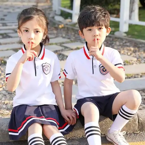 儿童夏季班服运动会毕业小学生校服套装六一表演校服