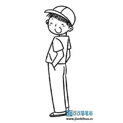 小学生侧面简笔画