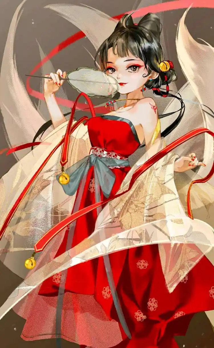 古风动漫少女壁纸,多么温柔的眼神啊,只要有你在我便无所不能