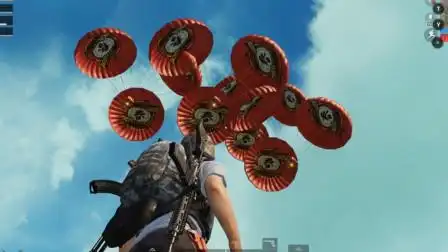 绝地求生 刺激战场 国服最强牌面 4把信号枪同时发射