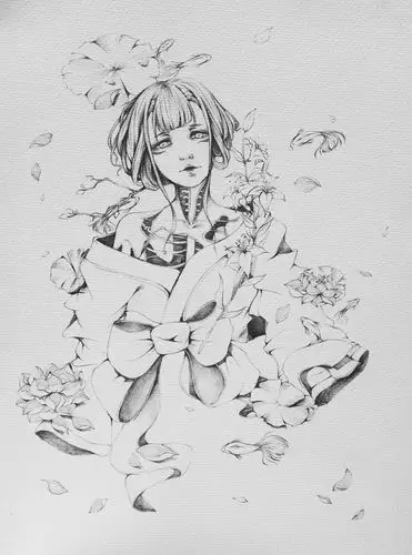 嗯 没错 .这是个黑暗风的插画