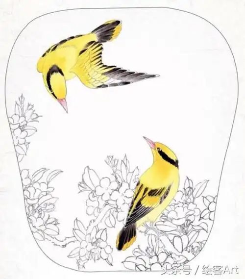 工笔花鸟画步骤