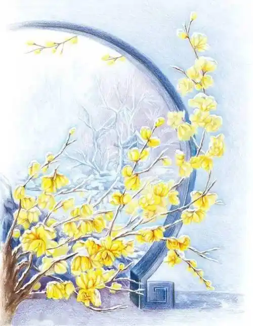 彩铅古风画图片古典精致的彩铅古风画欣赏