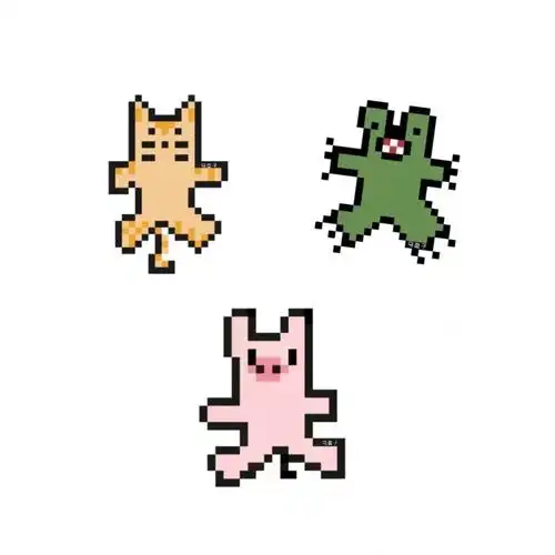 像素画可爱小动物