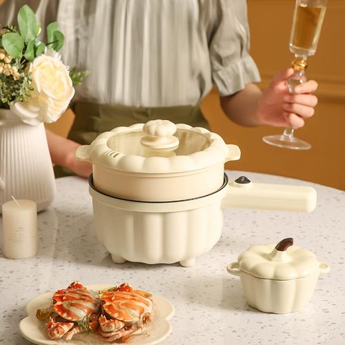 快煮锅宿舍学生锅l一人用小电锅多功能蒸煮一体锅家用小火锅煮面