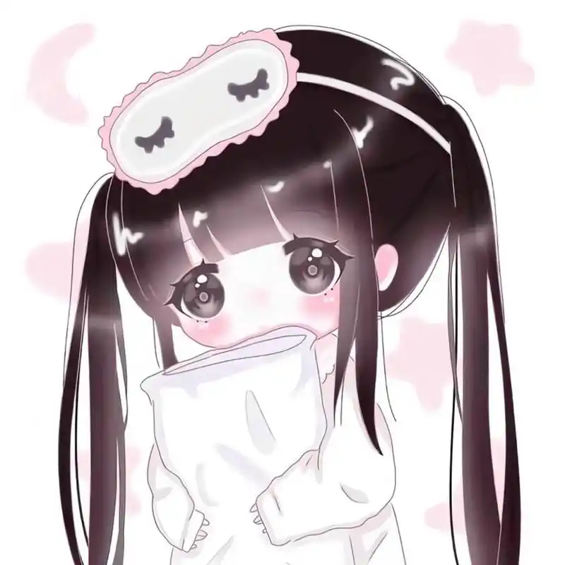 女生头像116‖手绘动漫可爱软萌q版卡通 "智者不如爱河,我是小笨蛋"