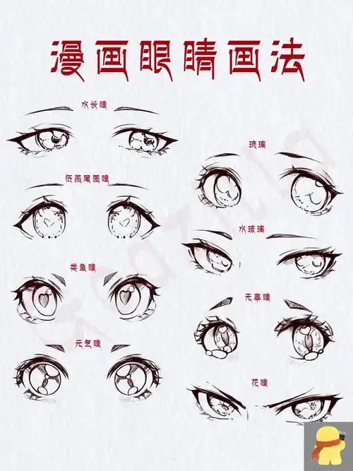 漫画眼睛画法 二次元动漫眼睛画法～ 不会画眼睛的小可爱可以多多临摹