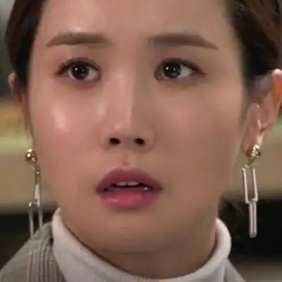 韩剧善良魔女传李多海同款耳环韩国气质长款方形拼接吊坠耳钉耳饰