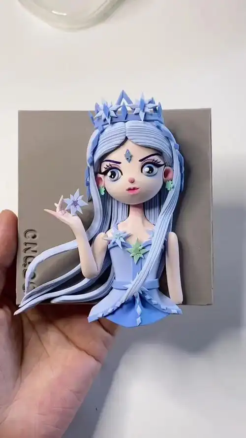 叶罗丽冰公主粘土教程_腾讯视频