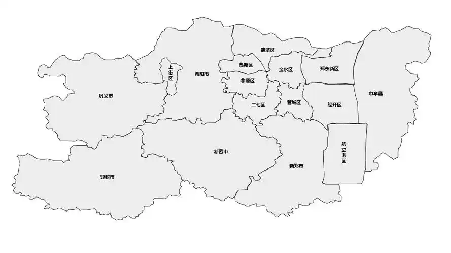 郑州区行政区域划分