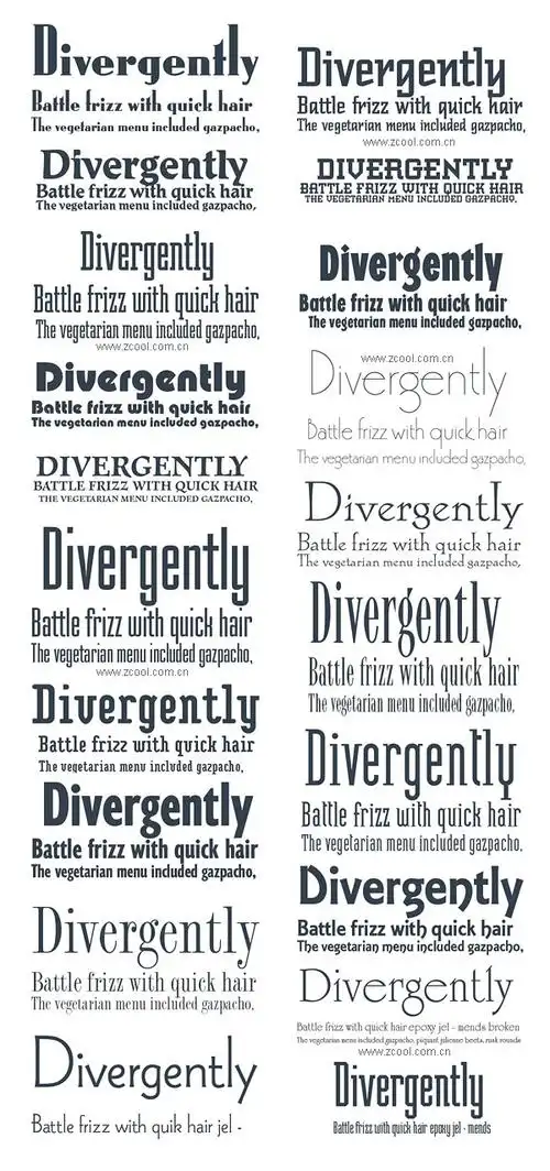 272种常用英文字体合集