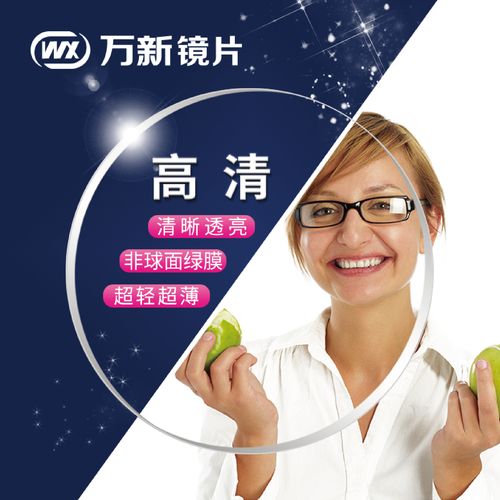 镜片万新光学156160167174超薄球面弱视定制眼镜片