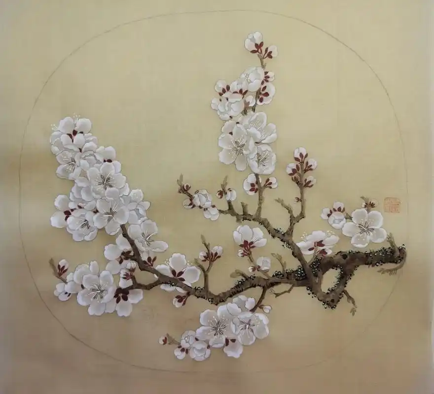 我在测 完成赵昌  杏花图 - 抖音