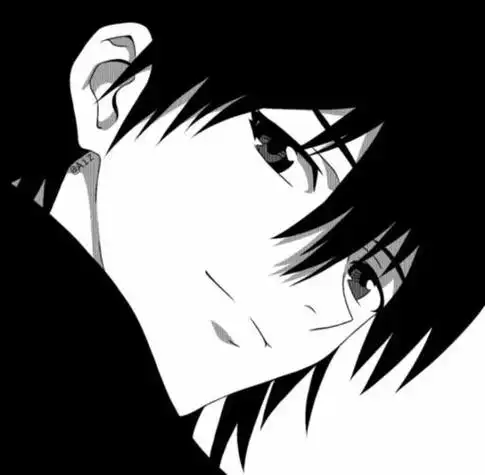 孤独的动漫头像男生头像黑白 动漫头像图片大全 -【爱个性】