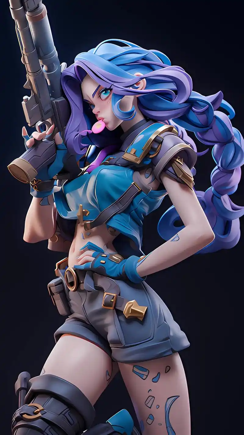 女警caitlyn(凯特琳),随时准备破案!!#皮城女警 # - 抖音