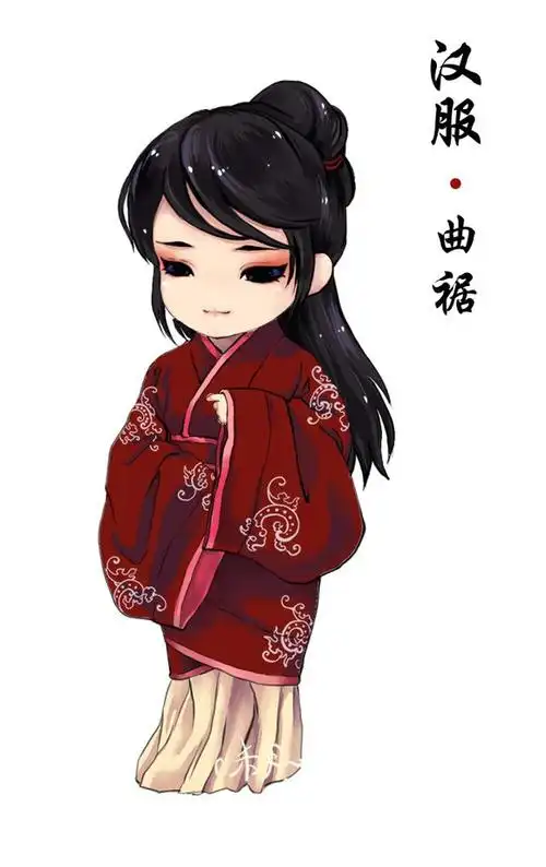 【天狼收藏】东方画姬德珍辛未年的画的q版汉服