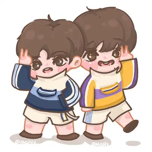 刘耀文宋亚轩文轩自绘q版