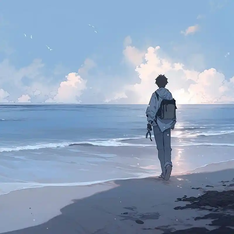 蓝色系 61 男生帅气头像91