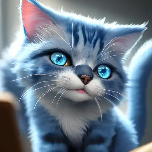 猫咪头像:啊 蓝猫