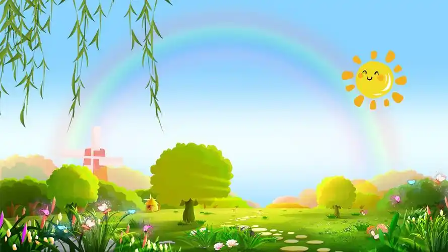 4k卡通可爱视频背景卡通背景