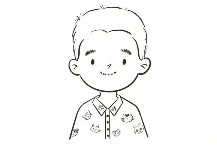 procreate画一个简单的寸头boy男生头像