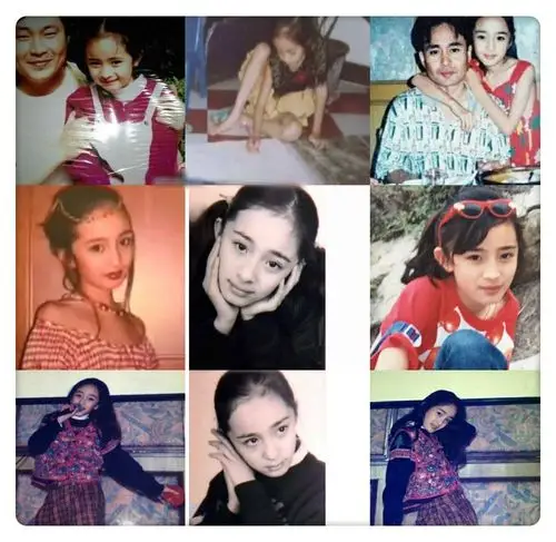 杨幂晒童年照,并称自己叫"小厉害",从小就是腿精!