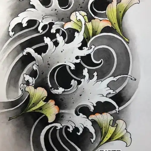 浪花手稿_纹身吧社区 - 纹身大咖