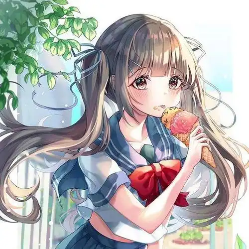 俏皮可爱的双马尾头像