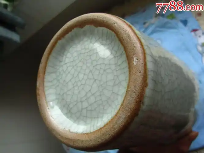 80年代汝窑特大瓶--摆着真漂亮_陕西大学堂【7788瓷器】