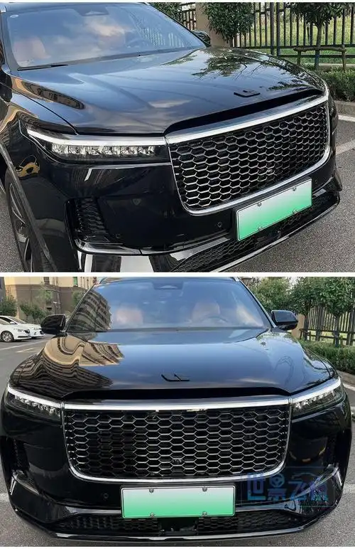 适用于理想one黑武士车标贴碳纤方向盘车尾贴内饰改装专用品配件理想