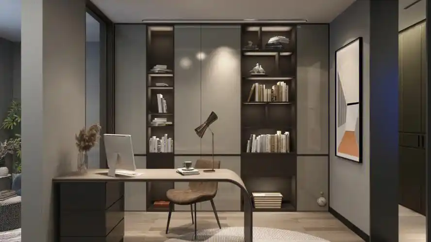 书房装饰简洁清雅