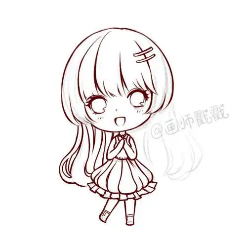 q版少女简笔画 q版人物简笔画女孩 | 第 3 页