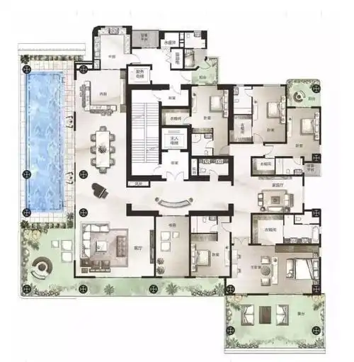 这九款大平层户型有没有你心中的那一套呢