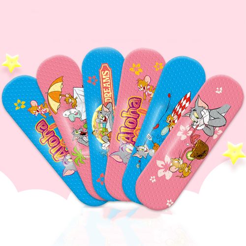 创可贴100片卡通型可爱海氏海诺少女女生个性脸部防水创口贴