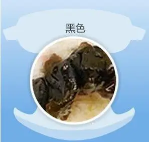 黑色,厚或柏油样大便,又名黑便:黑便是又厚又黑的大便,可能含有来自上
