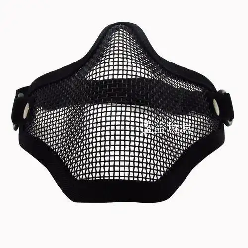 厂家直销v1透气半脸面具 钢丝网面罩户外军迷cs运动装备防护抗撞