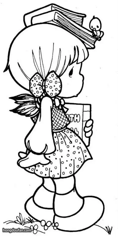 吧六一儿童节小女孩简笔画步骤教程可爱小女孩的简单简笔画图片大全