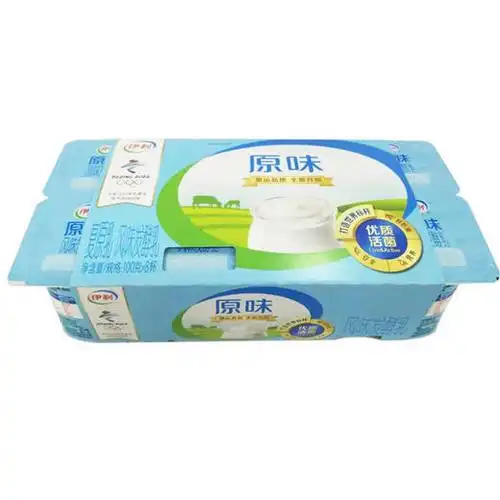 伊利原味风味发酵乳100g8杯连