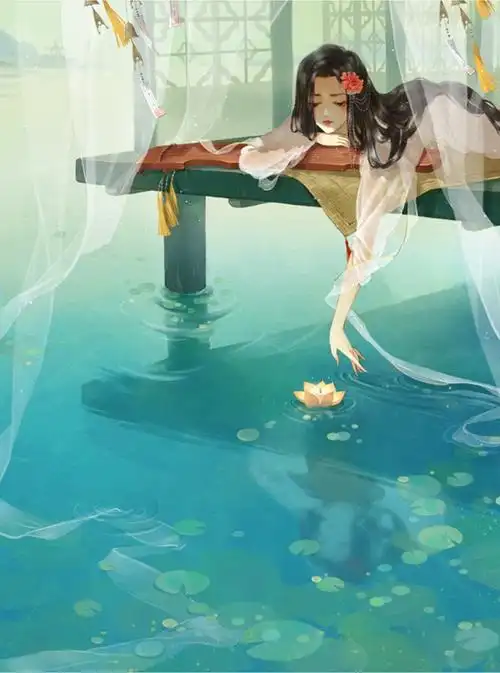 古风壁纸封面,插画绘画手绘,仕女〔 作者 胖岁岁 〕 唐宋传奇