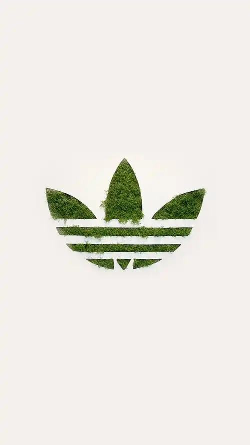 adidas绿色三叶草,标志-手机壁纸
